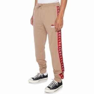 Kappa 222 BANDA JUPITER TERRY Sweatpants Joggers Brown Green Sage